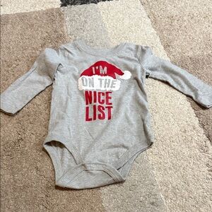 I’m on the Nice List- Kids One Piece- 12 months